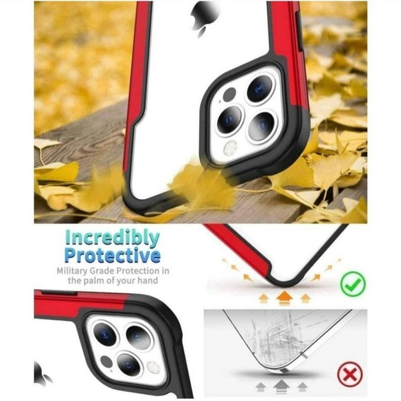 AEDILYS Compatible with iPhone 12 pro max Case[Airbag Series] with [2xScreen Pro - Picture 4 of 7
